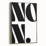 Electric Wall Art – Bold Typography 'No.' Modern Electric Decor Canvas