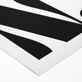 Electric Wall Art – Bold Typography 'No.' Modern Electric Decor Canvas