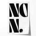 Electric Wall Art – Bold Typography 'No.' Modern Electric Decor Canvas