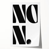 Electric Wall Art – Bold Typography 'No.' Modern Electric Decor Canvas