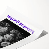 Electric Wall Art – Botanical Garden Black and White Modern Electric Decor