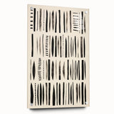 Abstract Electric Pattern Canvas - Monochrome Modern Wall Art Decor