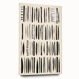 Abstract Electric Pattern Canvas - Monochrome Modern Wall Art Decor