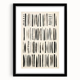 Abstract Electric Pattern Canvas - Monochrome Modern Wall Art Decor