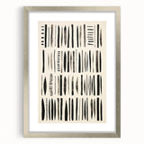 Abstract Electric Pattern Canvas - Monochrome Modern Wall Art Decor