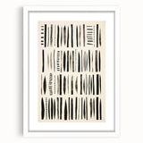 Abstract Electric Pattern Canvas - Monochrome Modern Wall Art Decor