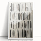 Abstract Electric Pattern Canvas - Monochrome Modern Wall Art Decor