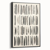 Abstract Electric Pattern Canvas - Monochrome Modern Wall Art Decor