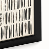 Abstract Electric Pattern Canvas - Monochrome Modern Wall Art Decor