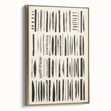 Abstract Electric Pattern Canvas - Monochrome Modern Wall Art Decor