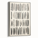 Abstract Electric Pattern Canvas - Monochrome Modern Wall Art Decor
