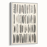 Abstract Electric Pattern Canvas - Monochrome Modern Wall Art Decor