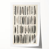 Abstract Electric Pattern Canvas - Monochrome Modern Wall Art Decor