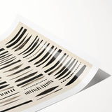 Abstract Electric Pattern Canvas - Monochrome Modern Wall Art Decor