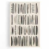 Abstract Electric Pattern Canvas - Monochrome Modern Wall Art Decor