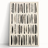 Abstract Electric Pattern Canvas - Monochrome Modern Wall Art Decor