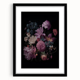 Electric Wall Art – Dark Moody Floral Arrangement Modern Electric Decor