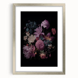 Electric Wall Art – Dark Moody Floral Arrangement Modern Electric Decor