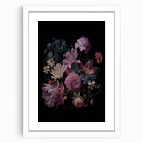 Electric Wall Art – Dark Moody Floral Arrangement Modern Electric Decor