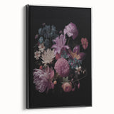 Electric Wall Art – Dark Moody Floral Arrangement Modern Electric Decor