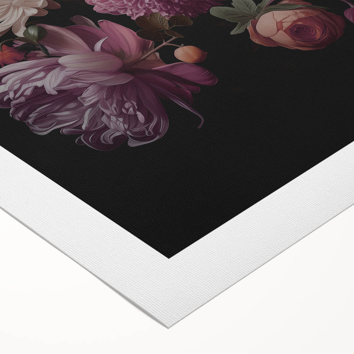 Electric Wall Art – Dark Moody Floral Arrangement Modern Electric Decor
