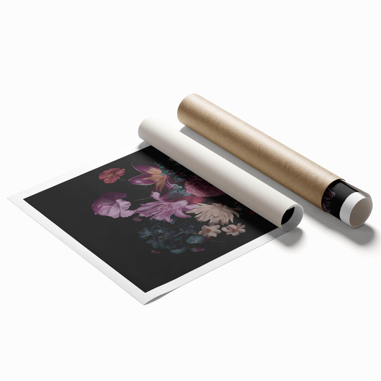 Electric Wall Art – Dark Moody Floral Arrangement Modern Electric Decor