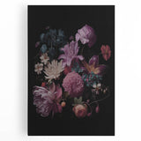Electric Wall Art – Dark Moody Floral Arrangement Modern Electric Decor