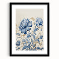Electric Wall Art – Blue Floral Botanical Design Modern Electric Decor