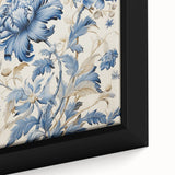 Electric Wall Art – Blue Floral Botanical Design Modern Electric Decor