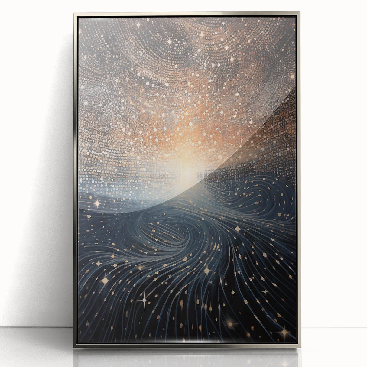 Electric Wall Art | Modern Electric Decor with Abstract Starry Design