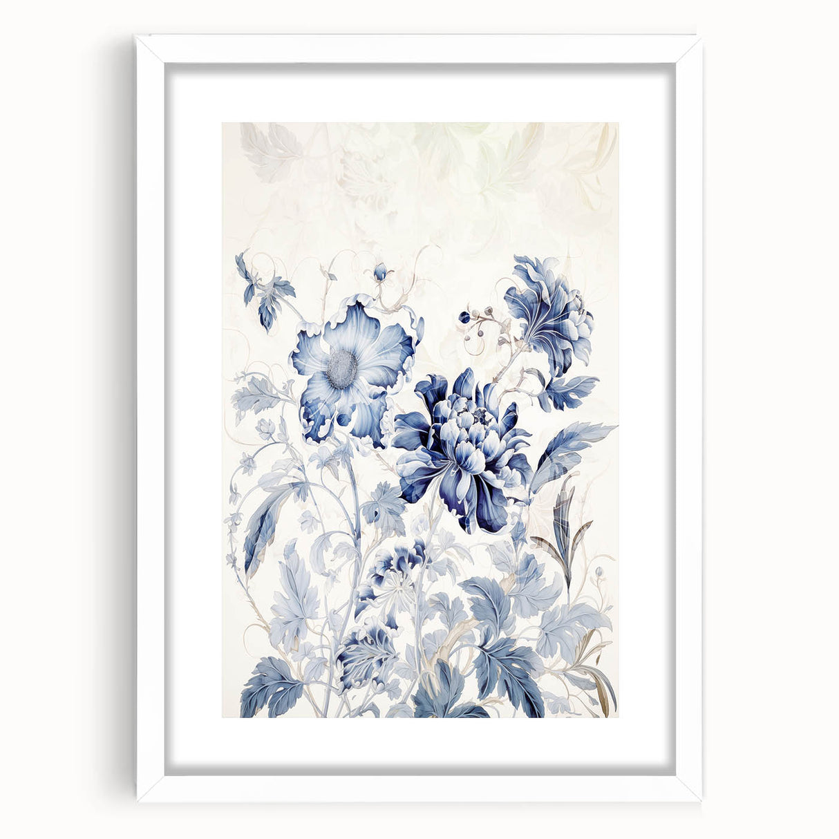 Electric Wall Art | Abstract Floral Electric Art Canvas for Modern Decor