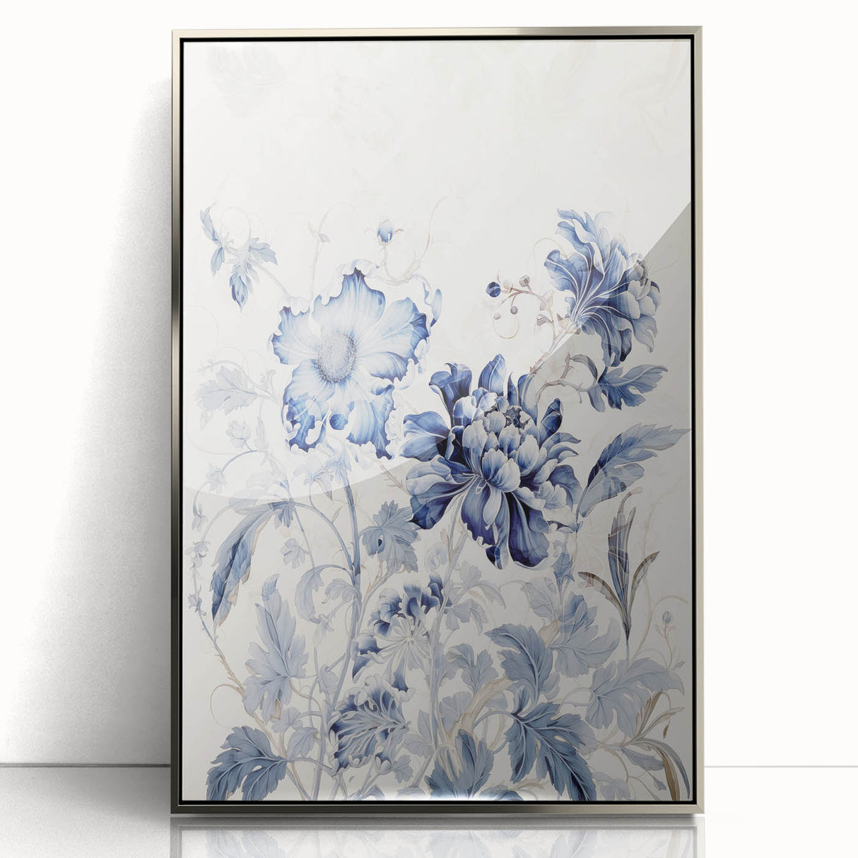 Electric Wall Art | Abstract Floral Electric Art Canvas for Modern Decor