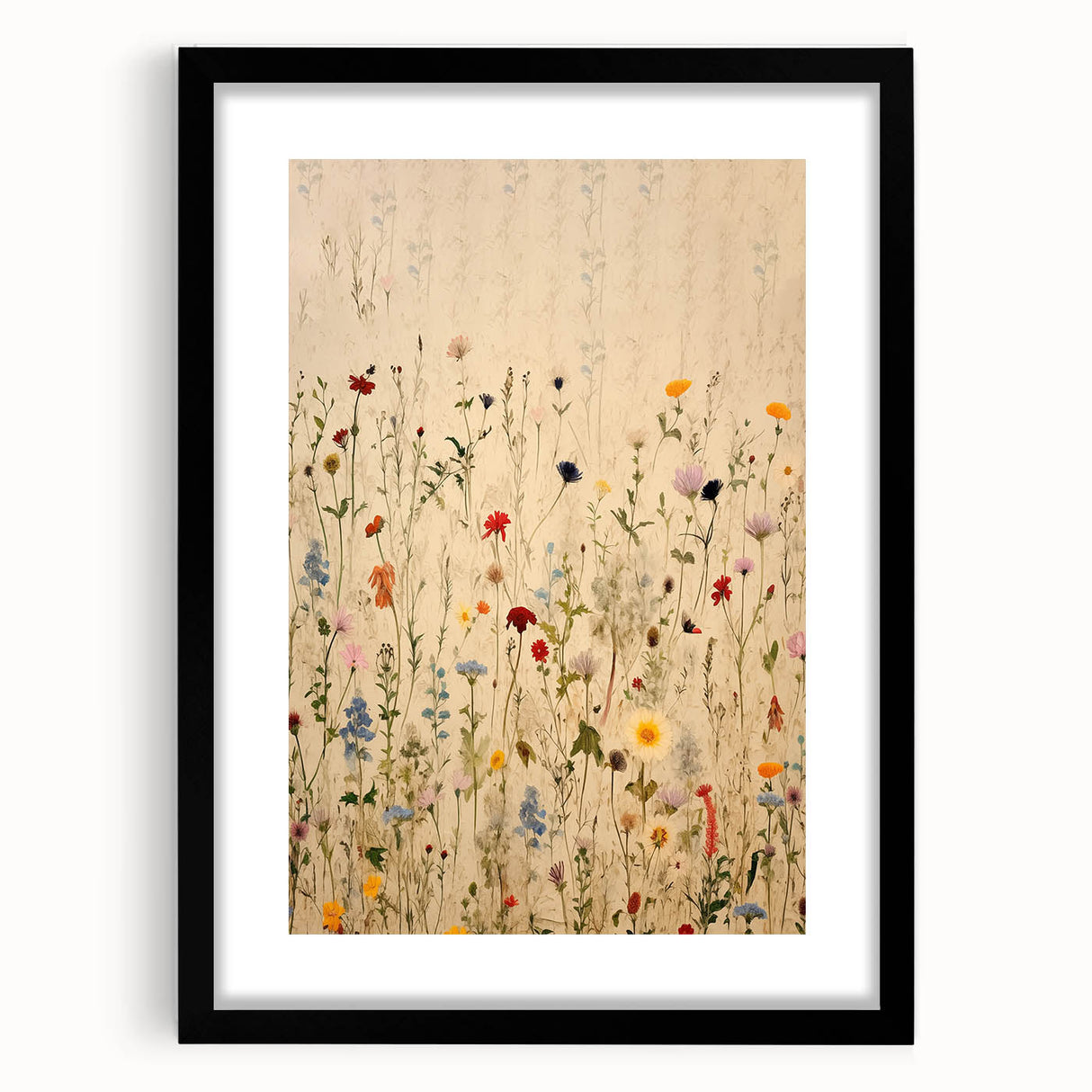 Electric Wall Art | Vibrant Wildflower Electric Canvas for Modern Decor