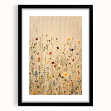 Electric Wall Art | Vibrant Wildflower Electric Canvas for Modern Decor