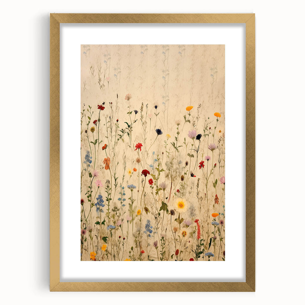 Electric Wall Art | Vibrant Wildflower Electric Canvas for Modern Decor