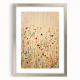 Electric Wall Art | Vibrant Wildflower Electric Canvas for Modern Decor