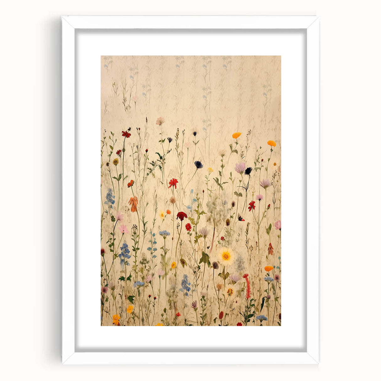 Electric Wall Art | Vibrant Wildflower Electric Canvas for Modern Decor