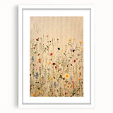 Electric Wall Art | Vibrant Wildflower Electric Canvas for Modern Decor