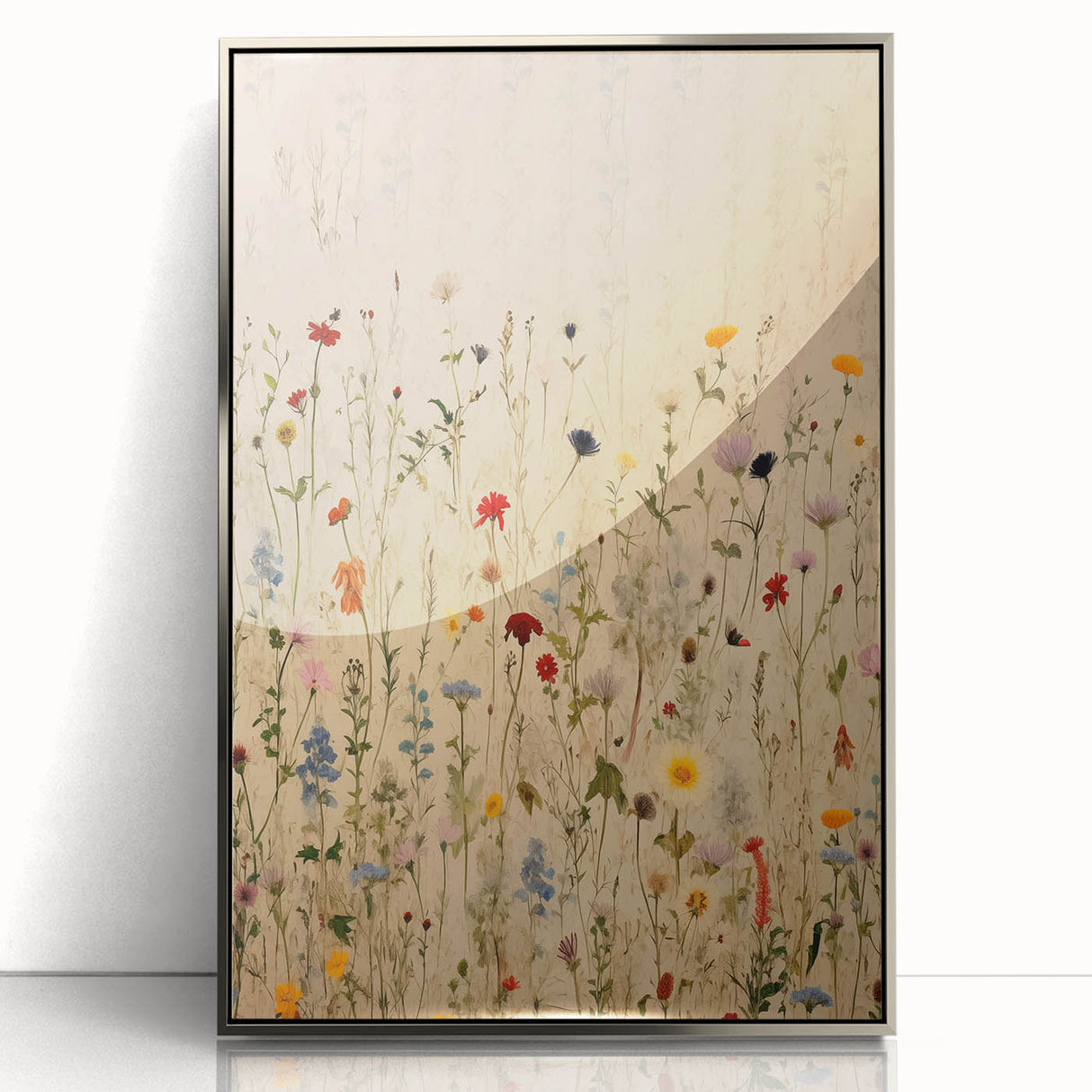 Electric Wall Art | Vibrant Wildflower Electric Canvas for Modern Decor
