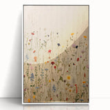 Electric Wall Art | Vibrant Wildflower Electric Canvas for Modern Decor