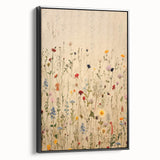 Electric Wall Art | Vibrant Wildflower Electric Canvas for Modern Decor