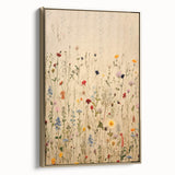 Electric Wall Art | Vibrant Wildflower Electric Canvas for Modern Decor