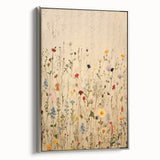 Electric Wall Art | Vibrant Wildflower Electric Canvas for Modern Decor