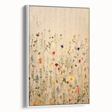 Electric Wall Art | Vibrant Wildflower Electric Canvas for Modern Decor