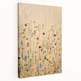 Electric Wall Art | Vibrant Wildflower Electric Canvas for Modern Decor