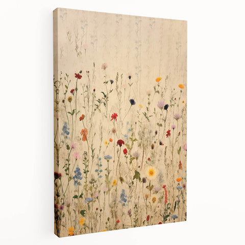 Electric Wall Art | Vibrant Wildflower Electric Canvas for Modern Decor