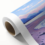 Serene Electric Coastal Canvas - Modern Vibrant Beach Wall Art Decor