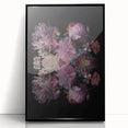 Electric Wall Art | Dark Floral Electric Canvas for Modern Interiors
