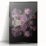 Electric Wall Art | Dark Floral Electric Canvas for Modern Interiors