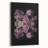 Electric Wall Art | Dark Floral Electric Canvas for Modern Interiors